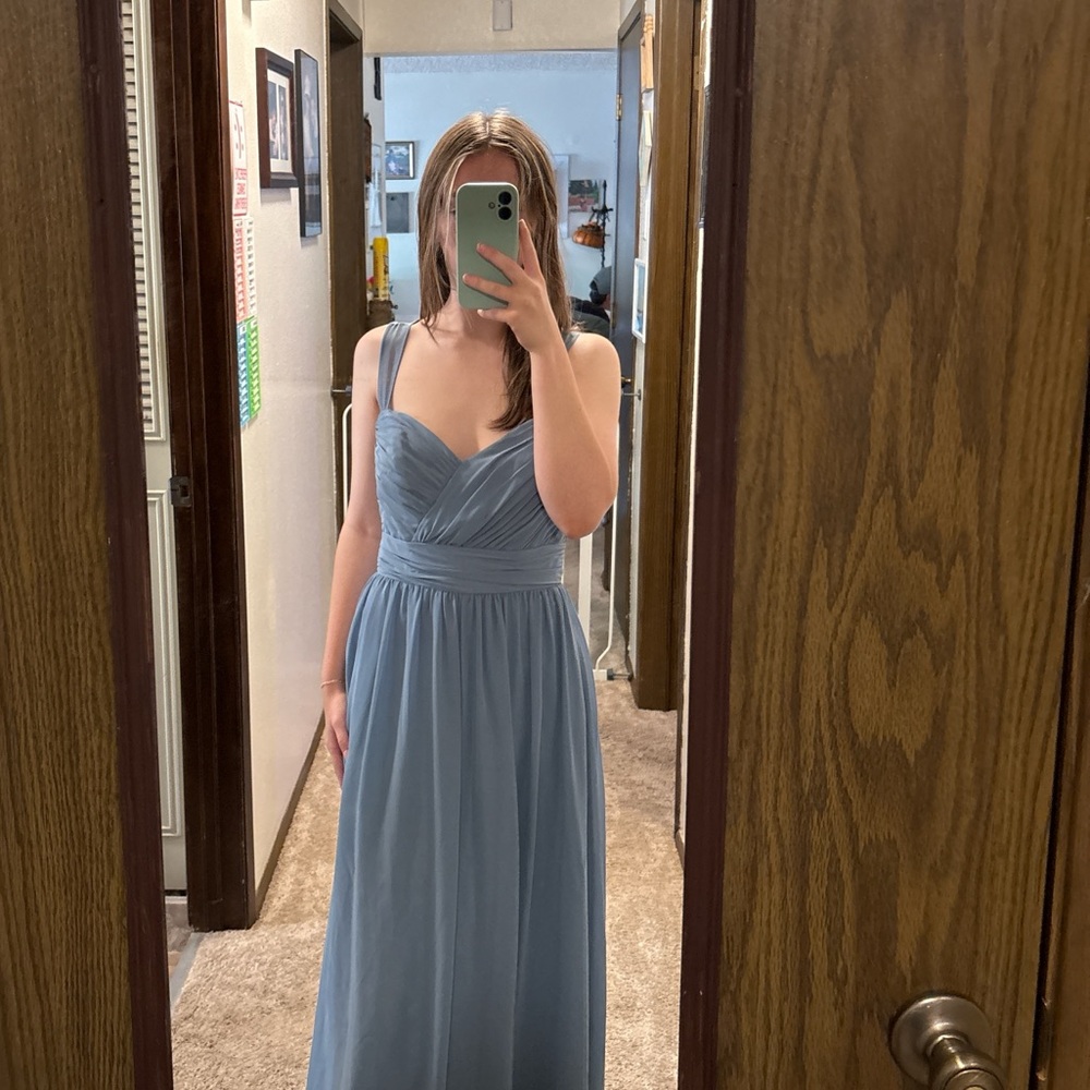 Alfred Angelo Light Blue Maxi Dress